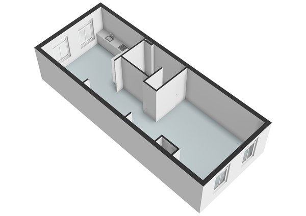 Floorplan - Nieuwe Mare 27, 2312 NL Leiden